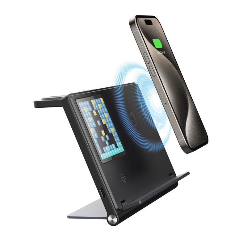 magnetic-clock-wireless-charger-black