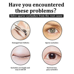Eyelash Serum, Natural Beauty Curl Black Thick Slender Long Gentle Not Easily Stained Mascara