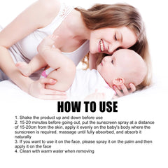 Baby Ultraviolet Rays & Outdoor Sun-Proof Spray, Protect The Skin From Strong Sun And Protect The Baby's Outdoor Activities