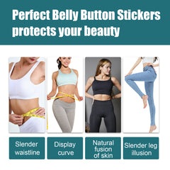 Shaped-up Belly Button Sticker, Height Beauty Body Emulates Waterproof Belly Button Sticker