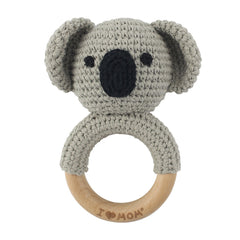 Carving Name Baby Soothing Bell Newborn Gift Bath Gift Knitted Cartoon Doll
