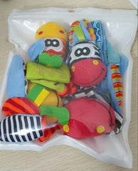 Baby cartoon animal wrist bell shaking socks, new children's wrist strap socks cover