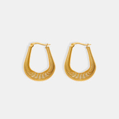 Titanium Steel U Shape Earrings